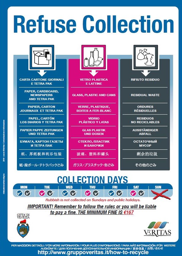 Calendario raccolta differenziata